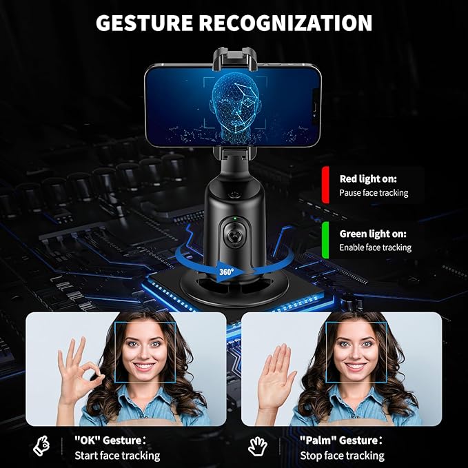 AI Auto Tracking Phone Gimbal with Tripod