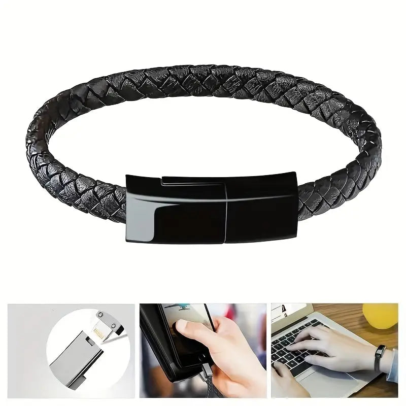 3 in 1 Short Braided Charging Cable