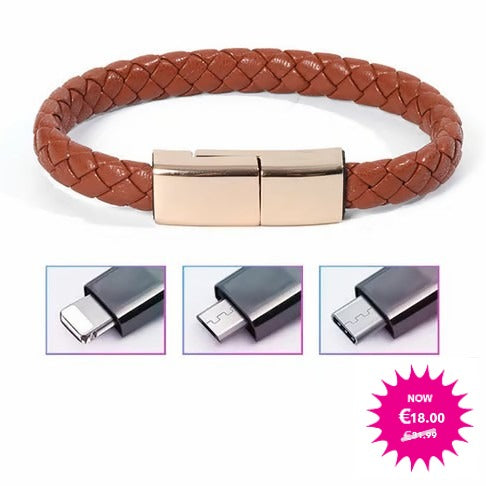 3 in 1 Short Braided Charging Cable