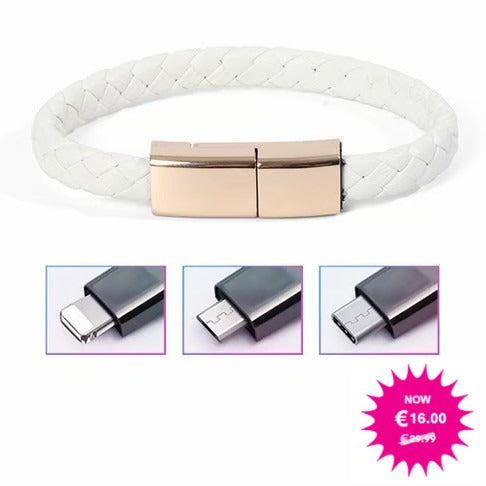 3 in 1 Short Braided Charging Cable